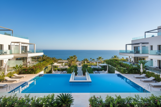 Apartamentos con Vistas al Mar y Dos Piscinas en Fuengirola